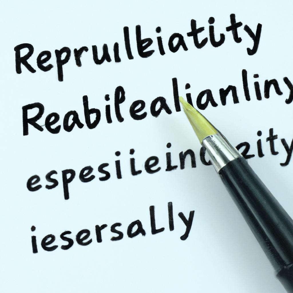 - Establishing‍ Reliability ‍and Predictability